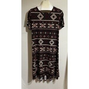 Lularoe maxi dress size large southwestern print desert BoHo Ho Low Western S1